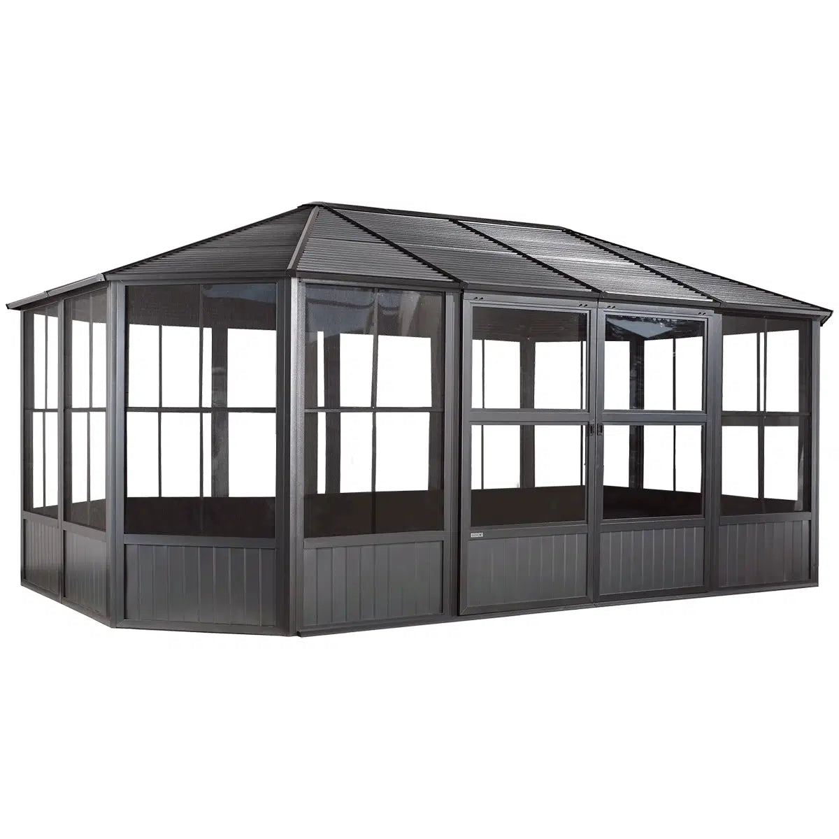 Charleston Solarium, 12 ft. x 18 ft. Dark Gray